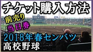 意外と知らない 高校野球チケット購入、前売券、当日券、車椅子券 2018年センバツ ノールポ [upl. by Codie]