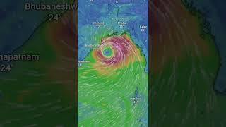 Predicted track of cyclone Dana EXCLUSIVE  Cyclone  Dana  Cyclone Dana  LIVE Updates  odisha [upl. by Wollis]