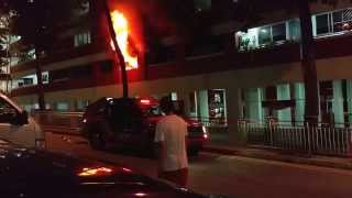 Fire breaks out at Toh Yi Drive Singapore [upl. by Oilut989]