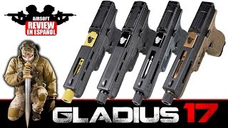 GLADIUS 17 SECUTOR Co2 Airsoft Review en Español  Test Shot amp Chrono [upl. by Naamann]