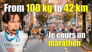 100 kilos to 42km  Lausanne Marathon Vlog [upl. by Cis]