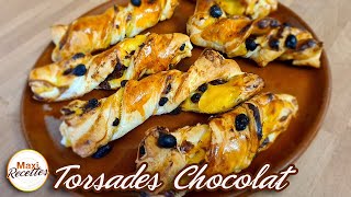 Torsades au Chocolat et à la Crème Pâtissière  Recette Facile [upl. by Aihsekin938]