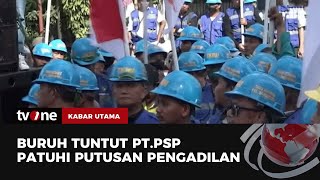 Ratusan Buruh di Samarinda Demo Tuntut Upah  Kabar Utama tvOne [upl. by Benil]