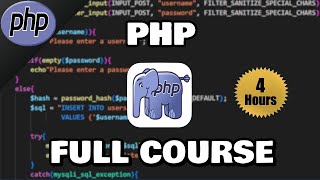 PHP Full Course for nonhaters 🐘 [upl. by Akeryt]