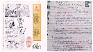 Class 12 Political Science Notes Chapter 06 The Crisis of Democratic Order [upl. by Rasec]