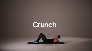 How to do Crunches  HIIT Ab Exercises  20 second demo [upl. by Berga808]