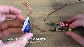 How To Modify A Servo For Continuous Rotation [upl. by Lamrej200]