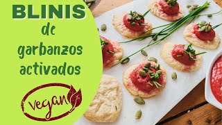 Blinis Veganos de GARBANZOS 👉Activados y Crema de REMOLACHAS [upl. by Brittaney12]