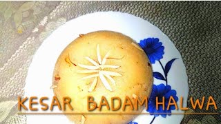 kesar badam  suji halwa Recipe [upl. by Prussian]