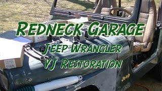 3 Jeep Wrangler YJ 4quot Trail Master Lift Kit Installation  Day 1 Installation [upl. by Kataway]