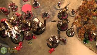 Menoth vs Khador Warmachine Battle Report  Warmachine League Season 3 Ep 19 [upl. by Aysan]