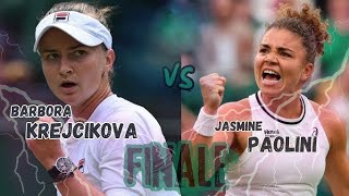 Barbora Krejcikova vs Jasmine Paolini  All About Wimbledon 2024 FINALE [upl. by Elmaleh637]