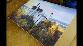 Clementoni puzzle 6000 el quotNeuschwansteinquot  time lapse [upl. by Anaehr]