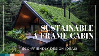 Sustainable AFrame Cabin with a Green Roof EcoFriendly Design Ideas [upl. by Eerazed228]