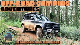 OFFROAD CAMPING ADVENTURES in a HIGHLY MODDED NEW DEFENDER 4K  Imbil State Forest [upl. by Chamberlin497]