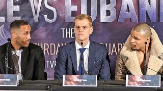 James DeGale vs Chris Eubank Jr FULL PRESS CONFERENCE  ITV Box Office [upl. by Eaneg685]