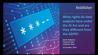 What rights do data subjects have under the AI Act and are they different from the GDPR [upl. by Assirrak]