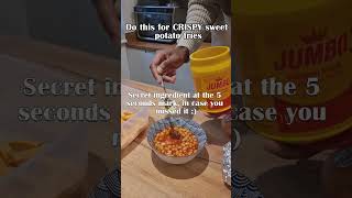 Do this for CRISPY sweet potato fries [upl. by Sivam]