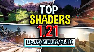 ✨ TOP 7 SHADERS para Minecraft PE 121 Gama BAJA MEDIA y ALTA  Shaders para PEBEDROCKJAVA 121🤩 [upl. by Aiym]