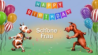 Geburtstagslied für eine Schöne Frau Happy Birthday To You Schöne Frau Lustiges Geburtstags Video [upl. by Settle622]