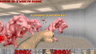 Doom II 100 Walkthrough Map10 Refueling Base [upl. by Atiuqan]