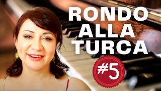 Rondo Alla Turca Turkish March Piano Tutorial  Part 5 [upl. by Miguela]