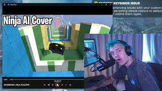 Ninja Reacts To An AI Song With His OWN VOICE [upl. by Millman]