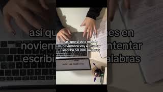 Empieza el reto de escritura booktube nanowrimo [upl. by Mcafee816]