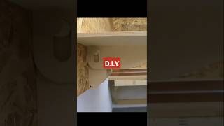 FOLD HANG REPEAT The Ultimate spaces saving Table for Tiny Homes diy viral woodscrafttips [upl. by Lyrahs]