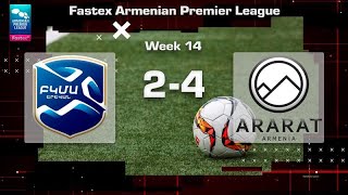 BKMA  AraratArmenia 24 Fastex Armenian Premier League 202425 Week 14 [upl. by Anyehs655]