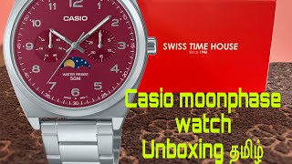 Casio MTPM300D4AV Unboxing in தமிழ்  Budget moonphase Watch Review [upl. by Gilmore140]