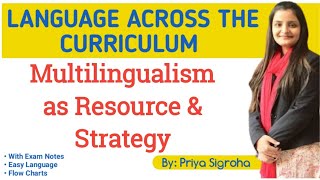 Multilingualism as a Resource and as a Strategy  Language Across Curriculum  BEd [upl. by Aipmylo525]