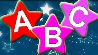 ALPHABET  ABC song with Cute Star shape  Alphabet Song  Phonics Song  NURSERY RHYME [upl. by Eanil]