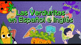 Las Verduras en español e inglés  Para niños  Infantil [upl. by Charo]