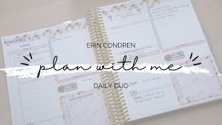 ERIN CONDREN DAILY DUO PLAN WITH ME  WEEK AT A GLANCE  PLAN WITH ME  DAILY PLANNER AFTER THE PEN [upl. by Camala]