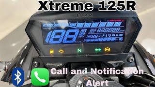 Xtreme 125r meter console settingsCall and Notification alertTime and Brightness Settings [upl. by Lune799]