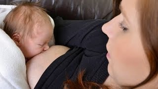 How to Breastfeed a Newborn  Breastfeeding [upl. by Yemirej207]