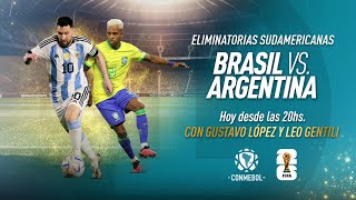 ARGENTINA VS BRASIL  EN VIVO  ELIMINATORIAS SUDAMERICANAS [upl. by Eelyahs]