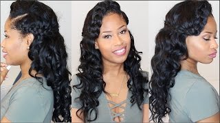 WRAP BRAIDS  SOFT WAVES  formal hairstyle tutorial [upl. by Anaihsat]