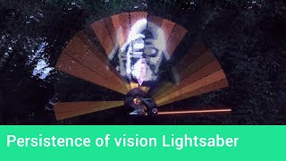 How to build a persistence of vision Lightsaber using ESP32 microcontroller [upl. by Viridis745]