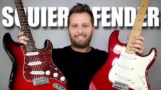 SQUIER vs FENDER  Stratocaster Tone Comparison [upl. by Neeka]