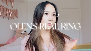 OLENS Real Ring Review BLACKPINK Jennies Pick  TRYON amp REVIEW [upl. by Anomor212]