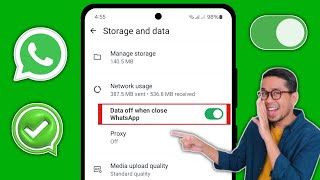 How To Turn Off WhatsApp When Mobile Data Is On  2024  How To Off WhatsApp Data Connection [upl. by Beauregard]