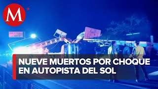 Al menos 9 personas perdieron la vida tras un choque en la Autopista del Sol [upl. by Shanie617]