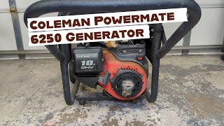 Coleman Powermate 6250 Generator Tune Up [upl. by Magree]