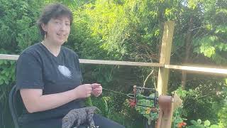 Wonder Wool vlog 002 Spinning Clun Forest wool and making a special crochet hook [upl. by Leribag765]