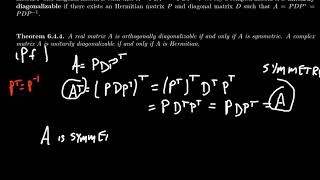 Orthogonally Diagonalizable Matrices [upl. by Weissman]