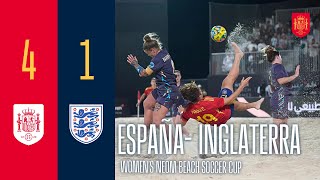 RESUMEN  España 41 Inglaterra  Womens NEOM Beach Soccer Cup  🔴 SEFUTBOL [upl. by Lacie613]