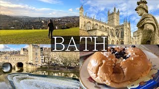 2 Days in BATH UK VLOG  Roman Baths Thermae Bath Spa Hiking Cafes Royal Crescent [upl. by Aneladgam]