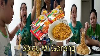 Mi GORENG POPCORN Mukbang Midnight Snack 😋 [upl. by Lacym]